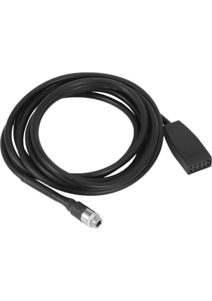 Siyah 10 Pin 3,5 mm Jack Araba USB Aux In Kablosu Bmw E39 E53 BM54 X5 (Yurt Dışından) fırsatları