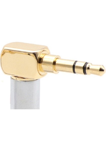 3.5mm L Şekli Jak Altın Kaplama 90 Derece Açılı Ses Fişi Gümüş (Yurt Dışından) indirimleri