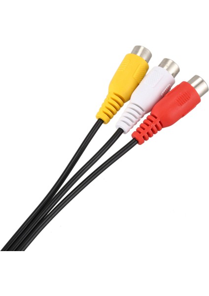 3.5mm Erkek Tak - 3 Rca Dişi Ses Video Av Kablosu 22CM (Yurt Dışından) indirimleri