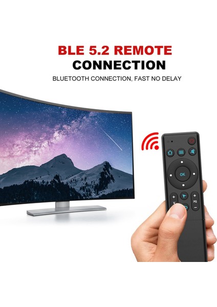 Ev Tv Için M5 Bluetooth 5.2 Hava Fare Uzaktan Kablosuz Uzaktan Kumanda (Yurt Dışından)