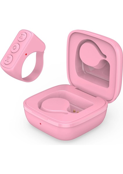 Akıllı Telefon Kamera Uzaktan Kumandası Için Bluetooth Remote Page Turner - Pembe (Yurt Dışından)