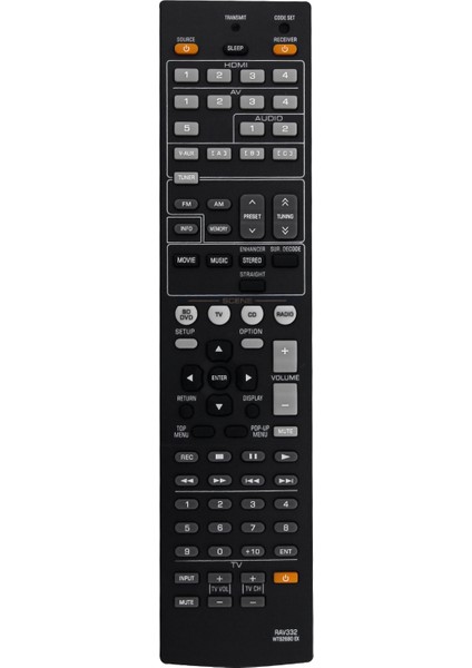 RAV332-WT92680EX Yamaha YHT493 RXV367 Için Uzaktan Kumandayı Değiştirin (Yurt Dışından)