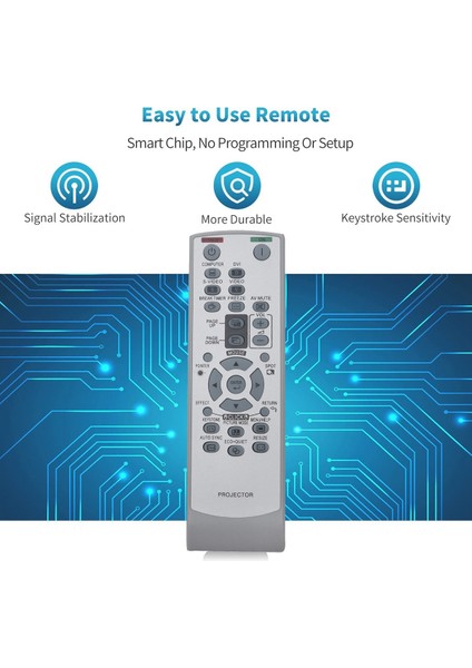 RRMCGA581WJSA Sharp Projektör PG-F200X XG-F260X Için Uzaktan Kumandanın Değiştirilmesi (Yurt Dışından)