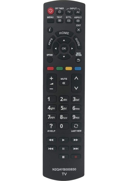 Panasonic N2QAYB000830 Için Uyumlu Yedek Tv Uzaktan Kumandası (Yurt Dışından)