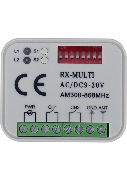 Garaj Kapısı Için Uzaktan Kumanda Anahtarı Alıcısı 300-868MHZ Ac/dc 9-30V (Yurt Dışından)