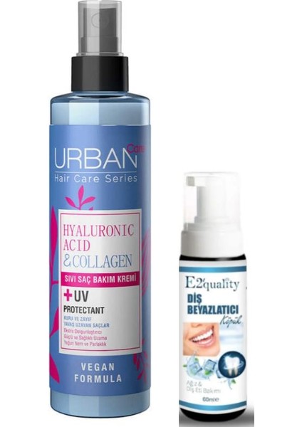 Hyaluronic Acid & Collagen Sıvı Saç Bakım Kremi - Diş Köpüğü
