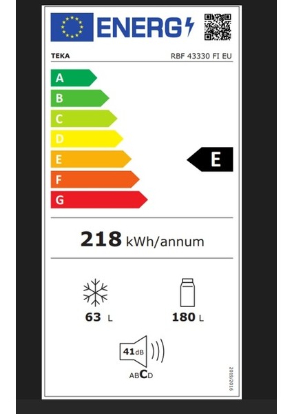 Rbf 43330 Fı Eu Ankastre Buzdolabı