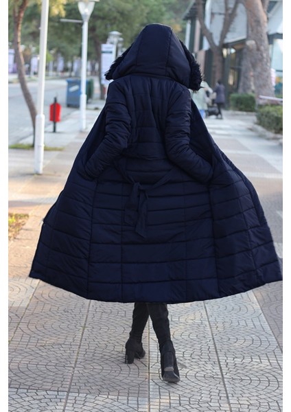 Toridas Günlük Kışlık Tam Boy Şişme Kadın Mont BT180LACIVERT4 modelleri