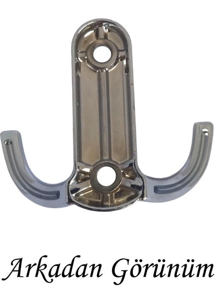 Noktalı Askı Krom Portmanto Askı Vestiyer Duvar Askısı Metal Dolap Elbise Askılığı