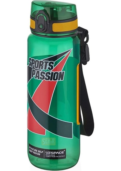 500ML Sports Passion Kayma Yapmayan Tutma Bölmeli Tritan Su Matarası