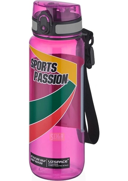 500ML Sports Passion Kayma Yapmayan Tutma Bölmeli Tritan Su Matarası