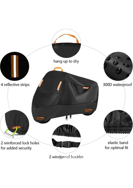 Scooter Bisiklet Tüm Sezon M Için 210D Motosiklet Kapak Otocross Yağmur Kapağı (Yurt Dışından) fiyatları