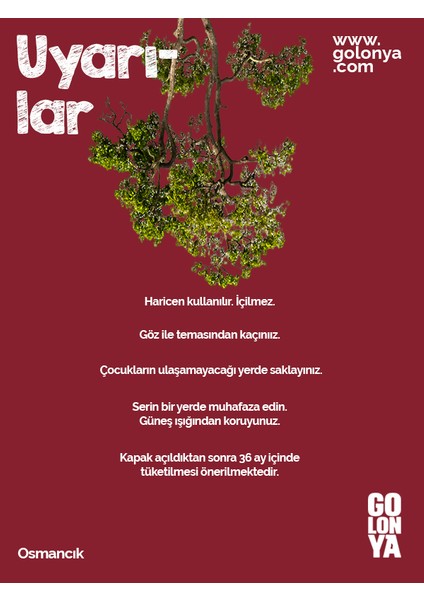 Alaca Kokulu Premium Kolonya - 250 ml Cam Şişe