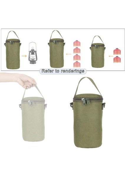 Dayanıklı Gaz Kapağı Kamp Yürüyüş Çarpışma Önleyici Pişirme Dış Mekan Yakıt Silindiri Yeşil S (Yurt Dışından) modelleri