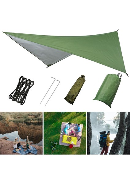 Dayanıklı Çadır Tarp 230X140CM Çadırı Ölgelik Örtüsü Yeşil (Yurt Dışından)