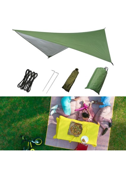 Dayanıklı Çadır Tarp 230X140CM Çadırı Ölgelik Örtüsü Yeşil (Yurt Dışından)