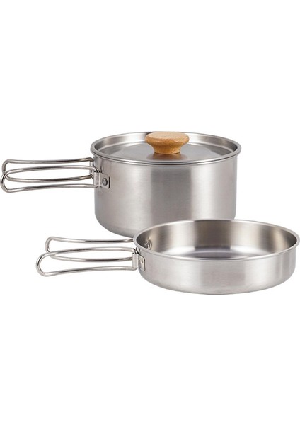 Kamp Piknik Anti Pas Paslanmaz Çelik Tencere Seti Isı (Yurt Dışından) fırsatları