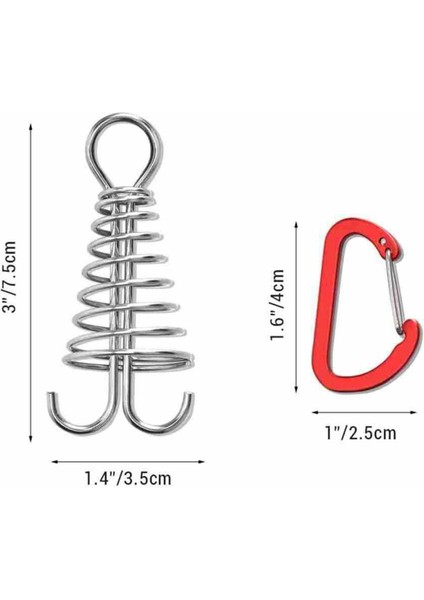 10X Çadır Kazıkları Çapa Peg Yaylı Iş Için (Yurt Dışından)