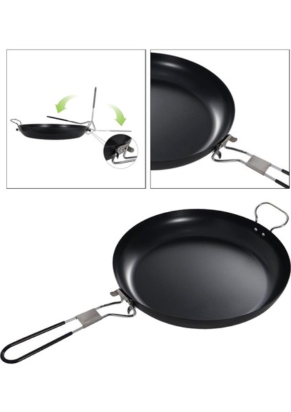 Açık Kamp Tencere Yapışmaz Tava W/katlanabilir I 12 '' (Yurt Dışından) fiyatları