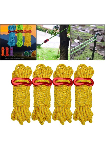 4x Itıcı Guyline Çadır Tente Gazebo Yelkenli Iı (Yurt Dışından)