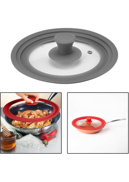 Tencere Ğı Için Cam Ğı, Isıya Dayanıklı Jantlı Tencere GRAY_30CM (Yurt Dışından) modelleri