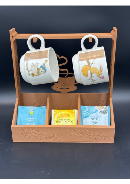 KemX3D Çay, Kahve Fincanı ve Poşet Demlik Standı - Çiftlere Özel !!