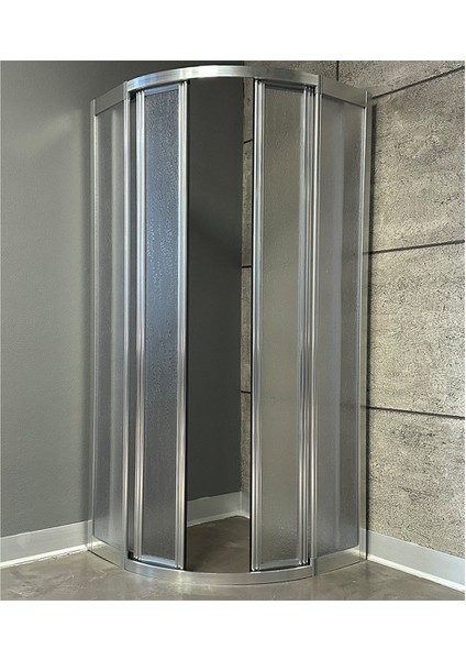 Teknesiz Duşakabin Oval Mika Camlı 80X80