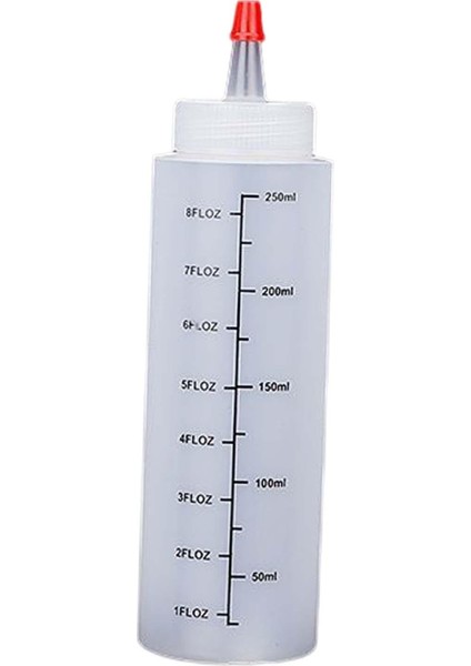 Gereçleri Için Kırmızı Kapaklı Çok Amaçlı Salata Şişesi 250ML (Yurt Dışından)