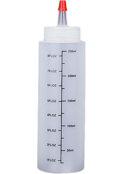 Gereçleri Için Kırmızı Kapaklı Çok Amaçlı Salata Şişesi 250ML (Yurt Dışından)