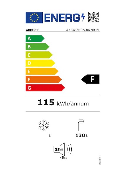 A 1042 Pts A+ Büro Tipi Mini Buzdolabı