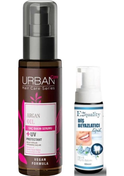 Argan Oil & Keratin Saç Bakım Serumu - Diş Köpüğü