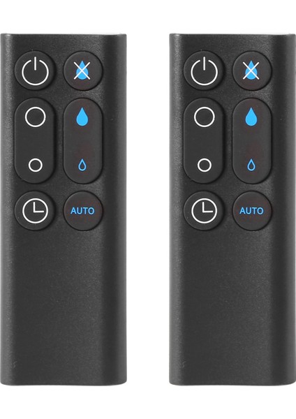 AM10 Nemlendirici Fan Hava Temizleme Fanı Siyah Için 2x Yedek Uzaktan Kumanda (Yurt Dışından)