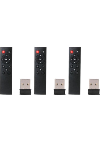 Pc Android Tv Kutusu Için 3x Evrensel 2.4g Kablosuz Hava Fare Klavye Uzaktan Kumanda (Yurt Dışından)