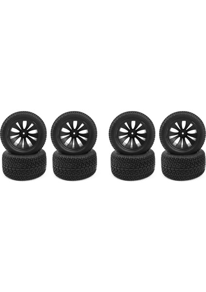 8 Adet 90MM Kauçuk Lastikler Lastik Tekerlek 144001 124019 12428 104001 16889 SG1601 Rc Araba Yükseltme Parçaları (Yurt Dışından)
