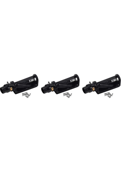 3x Sprey Su Pervanesi Rc Balıkçı Teknesi Jet Pompası Dıy Oyuncak Pervaneler Kaplin Mili 16MM-SIYAH (Yurt Dışından)