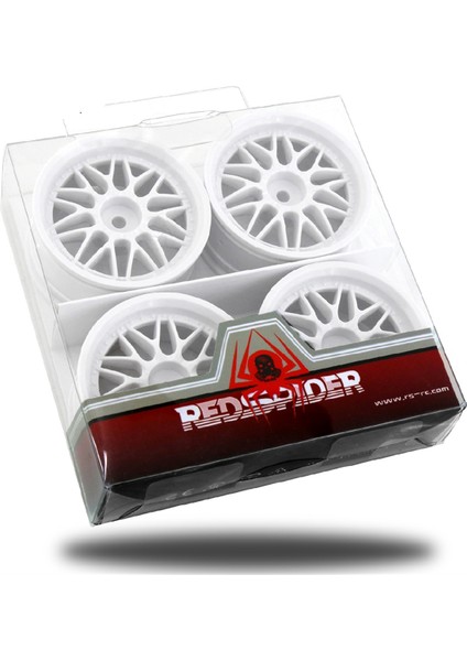 4pcs 1.9 Inç Plastik 52MM Tekerlek Göbeği Rc Araba Için 1/10 Yolda Drift Traxxas Hpı Kyosho Redcat Sakura Hsp, Beyaz (Yurt Dışından)