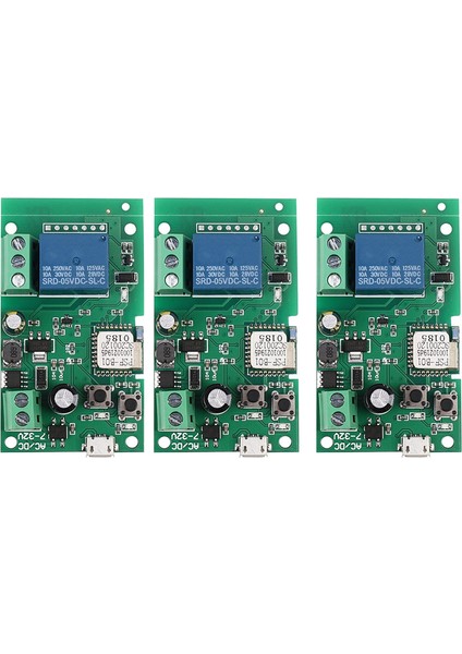 3x Akıllı Wifi Anahtarı Röle Modülü Zamanlayıcı Dc 5V/12V/24V/32V Kablosuz Uzaktan Kumanda (Yurt Dışından)