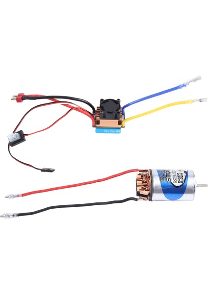 550 Fırçalı Motor 28T ve 480A Su Geçirmez Fırçalı Esc Hız Kontrol Cihazı 5V/3A Bec ile 1:10 Rc Paletli Eksenel SCX10 Trx4 (Yurt Dışından)