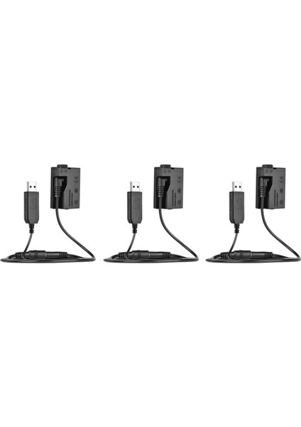 550D 600D Dslr Kameralar Için Lp-E8 Için Dc Güç Bankası USB Adaptör Kablosu Değiştirme ile 3x -E8 Kukla Pil (Yurt Dışından)