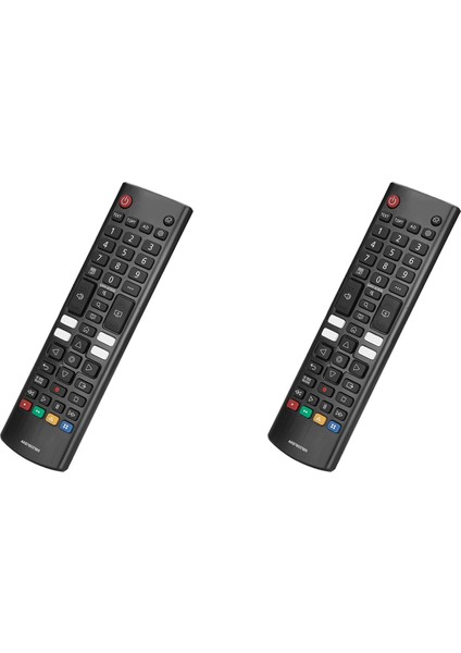 Lg AKB76037605 Için 2x Tv Uzaktan Kumandası, Geliştirilmiş Kızılötesi Lg Tv Uzaktan Kumandası, Prime Video, Rakuten Tv Tuşları ile (Yurt Dışından)