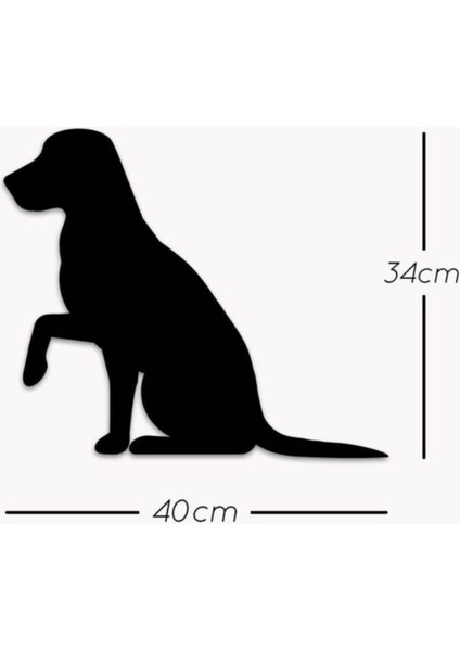 Pati Uzatan Köpek LED Işıklı Ahşap Tablo Duvar Dekoru Süs