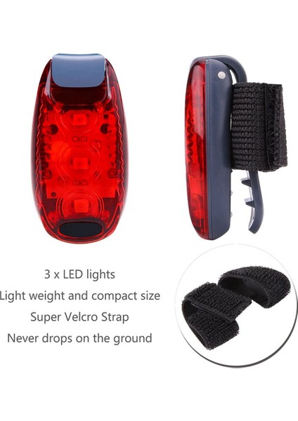 Adet Emniyet Işığı Su Geçirmez Kırmızı Yanıp Sönen Bisiklet Arka Işık, Koşu, Yürüyüş, Bisiklete Binme, Kask Vb. Için Uygundur (Yurt Dışından) indirimleri