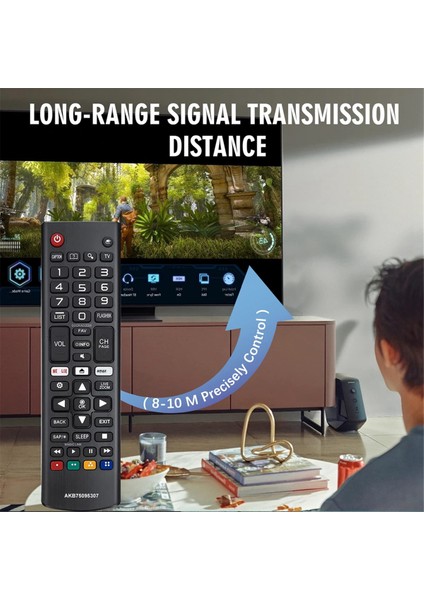 Tüm Lg Tv Için Uzaktan Kumanda AKB75095307 Evrensel OLED LCD LED Hdtv 3D 4K Akıllı Tv, Kısayol Düğmeleri Ile, 2 Paket (Yurt Dışından) fırsatları