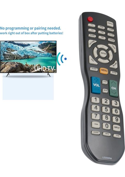 LD200RM Uzaktan Kumanda Apex Tv Için Değiştirin LD4688T LE40H88 LD3249 LD3288T LD3288M LD4077 LE4077M LD4088 LD4688 LE3212 (Yurt Dışından)