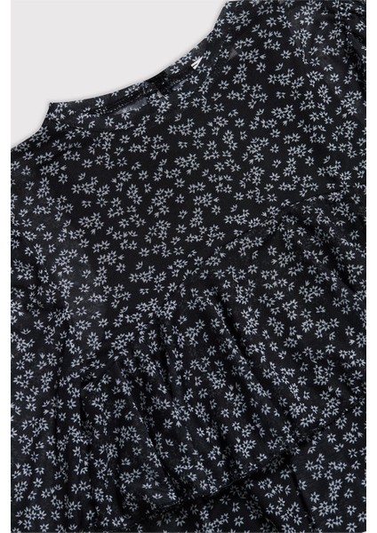 Çiçekli Frfırlı Tül Uzun Kol Üst modelleri