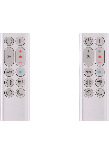 HP04 HP05 HP06 HP09 Hava Temizleme Fanı Isıtma ve Soğutma Fanı Için 2x Yedek Uzaktan Kumanda (Gümüş) (Yurt Dışından)