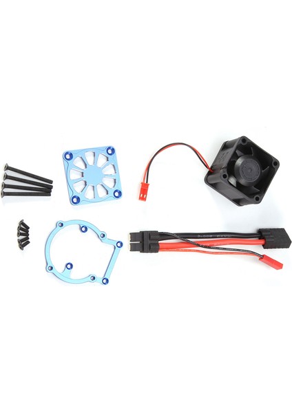 Metal Soğutma Fanı Motor Isı Emici 1/8 Kızak Rc Araba Yükseltme Parçaları Aksesuarları, Mavi (Yurt Dışından)