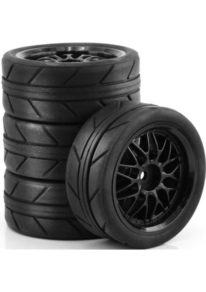 1/10 Rc Drift Lastikleri 65MM Yol Yarışı Araba Tekerlekleri Lastikleri TT01 TT02 XV01 XV02 Ptg-2, Siyah (Yurt Dışından)