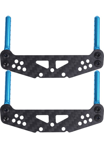 2x Karbon Fiber Ön ve Arka Şok Kulesi ile Vücut Sonrası Montajlar Için TT01 Tt-01 1/10 Rc Araba Yükseltme Parçaları (Yurt Dışından)