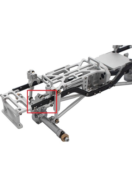 2x Metal Arka Aks Kafes Üst Bağlantı Sabitleme Kaidesi Eksenel SCX24 90081 C10 1/24 Rc Paletli Araba Yükseltme Parçaları Aksesuarları, 3 (Yurt Dışından)